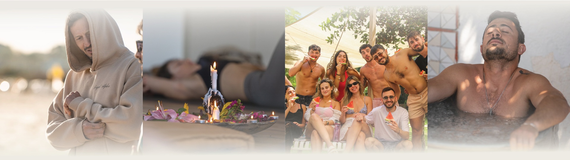 קולאז' תמונות ממפגשי קהילת אוקינאווה